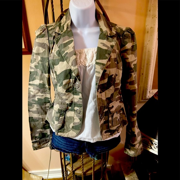 Tommy Jeans Camo Utility Jacket Size S 